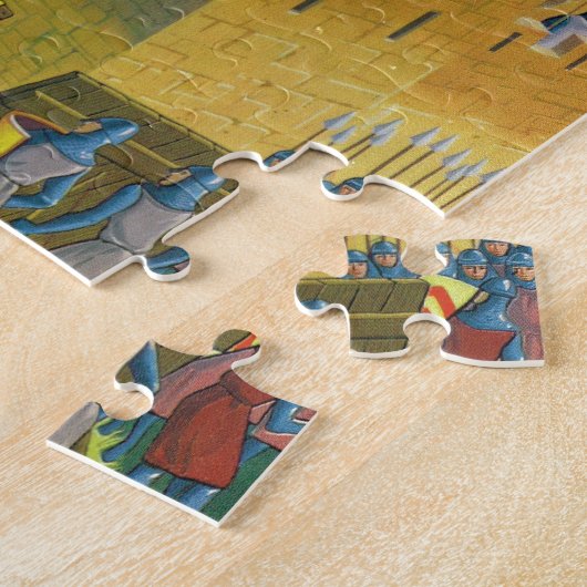 Frankreich, französisches Vintages Puzzle (Seite)