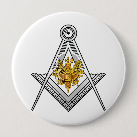 Frankreich Freimaurerzeichen Button (Vorderseite)