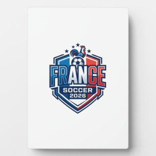 Frankreich Fußball 2026 Fußball Fett Land Typograf Fotoplatte