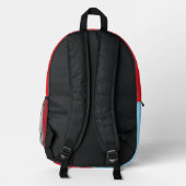 Frankreich Fußball Bedruckter Rucksack (Rückseite)