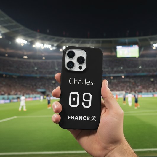 Frankreich Fußball Benutzerdefinierter Name Nummer iPhone Hülle