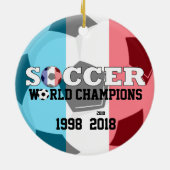 Frankreich Fußball Champs Ornament (Hinten)
