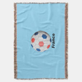 Frankreich Fußball Decke (Vorderseite Vertikal)