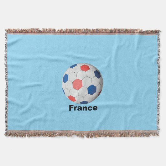 Frankreich Fußball Decke (Vorderseite)
