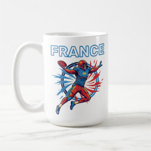 Frankreich Fußball Dynamischer Quarterback Patriot Kaffeetasse