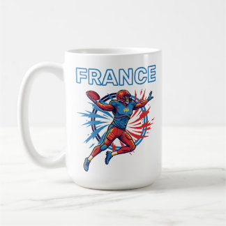 Frankreich Fußball Dynamischer Quarterback Patriot Kaffeetasse