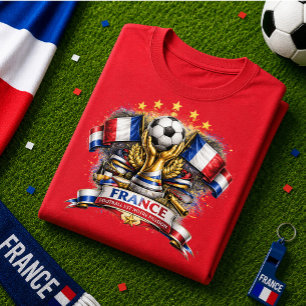 Frankreich Fußball Fan Französischer Fußball Weltm T-Shirt
