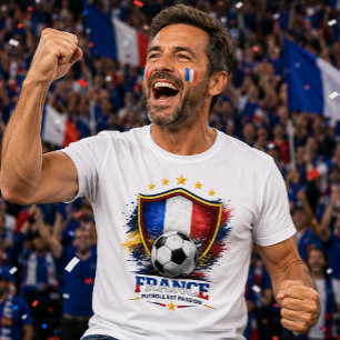 Frankreich Fußball Fan Französischer Fußball Weltm T-Shirt
