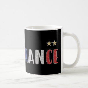 Frankreich Fußball Fan-Shirt Französische Flagge Kaffeetasse