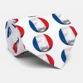 Frankreich-Fußball Krawatte (Gerollt)