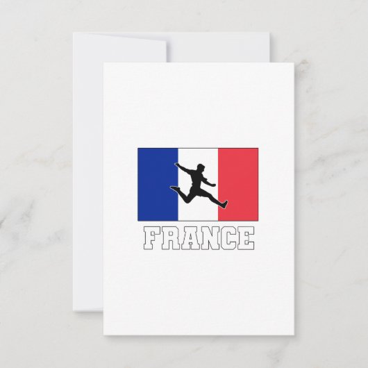 Frankreich Fußball-Nationalmannschaft Karte (Vorderseite)