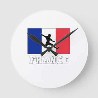 Frankreich Fußball-Nationalmannschaft Runde Wanduhr