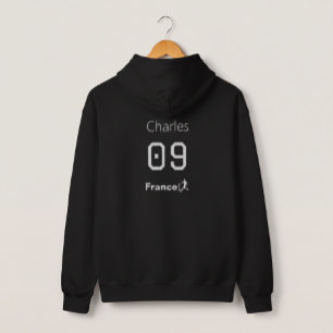 Frankreich Fußball personalisierte Name Nummer Tri Hoodie