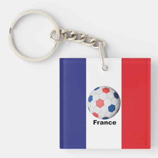 Frankreich Fußball Schlüsselanhänger (Vorderseite)