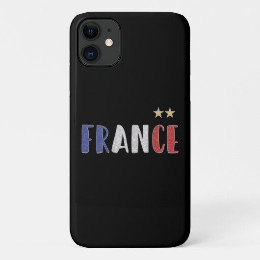 Frankreich Fußball-Shirt Französisch-Flagge Case-Mate iPhone Hülle (Rückseite)