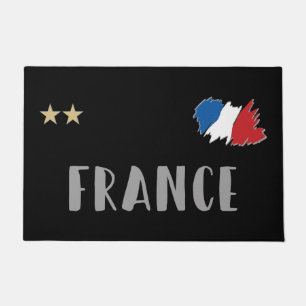 Frankreich Fußball-Shirt Französisch-Flagge Fußmatte