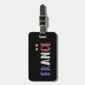 Frankreich Fußball-Shirt Französisch-Flagge Gepäckanhänger (Vorderseite vertikal)