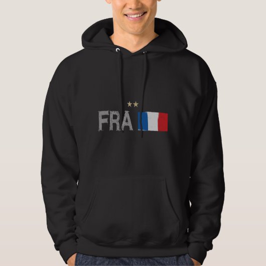 Frankreich Fußball-Shirt Französisch-Flagge Hoodie (Vorderseite)