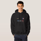 Frankreich Fußball-Shirt Französisch-Flagge Hoodie (Vorne ganz)