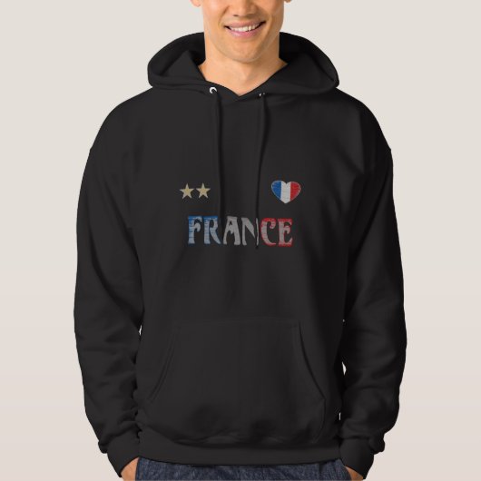 Frankreich Fußball-Shirt Französisch-Flagge Hoodie (Vorderseite)