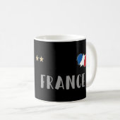 Frankreich Fußball-Shirt Französisch-Flagge Kaffeetasse (VorderseiteRechts)