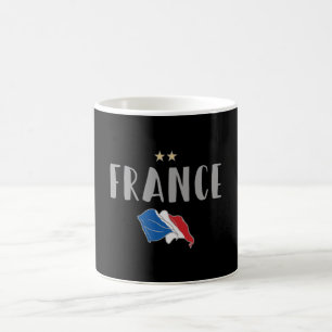 Frankreich Fußball-Shirt Französisch-Flagge Kaffeetasse