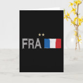 Frankreich Fußball-Shirt Französisch-Flagge Karte (Gelbe Blume)