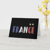 Frankreich Fußball-Shirt Französisch-Flagge Karte (Gelbe Blume)