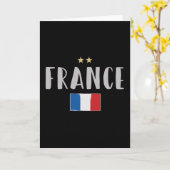 Frankreich Fußball-Shirt Französisch-Flagge Karte (Gelbe Blume)