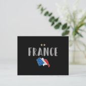 Frankreich Fußball-Shirt Französisch-Flagge Postkarte (Stehend Vorderseite)
