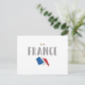 Frankreich Fußball-Shirt Französisch-Flagge Postkarte (Stehend Vorderseite)