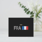 Frankreich Fußball-Shirt Französisch-Flagge Postkarte (Stehend Vorderseite)