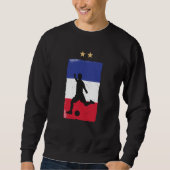 Frankreich Fußball-Shirt Französisch-Flagge Sweatshirt (Vorderseite)