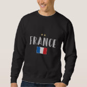 Frankreich Fußball-Shirt Französisch-Flagge Sweatshirt (Vorderseite)