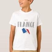 Frankreich Fußball-Shirt Französisch-Flagge T-Shirt (Vorderseite)