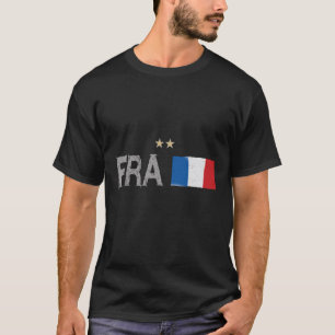 Frankreich Fußball-Shirt Französisch-Flagge T-Shirt