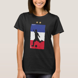 Frankreich Fußball-Shirt Französisch-Flagge T-Shirt