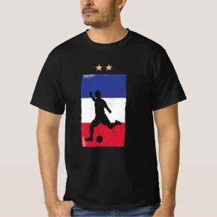 Frankreich Fußball-Shirt Französisch-Flagge T-Shirt