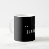 Frankreich Fußball-Shirt mit Herz Kaffeetasse (Vorderseite Links)