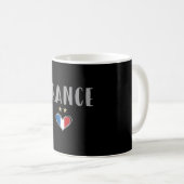 Frankreich Fußball-Shirt mit Herz Kaffeetasse (VorderseiteRechts)