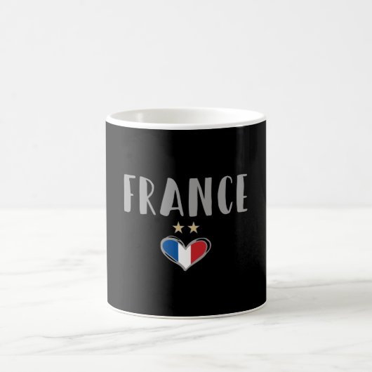 Frankreich Fußball-Shirt mit Herz Kaffeetasse (Mittel)