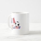 Frankreich Fußball Stolz  Kaffeetasse (Vorderseite Links)