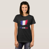Frankreich Fußball-Team Französischer Fußballplatz T-Shirt (Vorne ganz)
