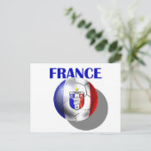 Frankreich - Fußballausrüstung für französische Fu Postkarte (Stehend Vorderseite)