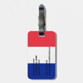 Frankreich Gepäckanhänger (Rückseite vertikal)