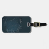 Frankreich Gepäckanhänger mit Ledergurt (Vorderseite horizontal)