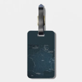 Frankreich Gepäckanhänger mit Ledergurt (Rückseite vertikal)