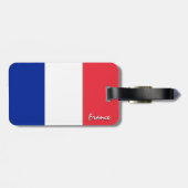 Frankreich Gepäckmarken, patriotische französische Gepäckanhänger (Rückseite horizontal)