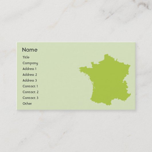 Frankreich - Geschäft Visitenkarte (Vorderseite)