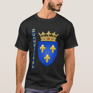 Frankreich Geschenk Französische Flagge Eiffelturm T-Shirt
